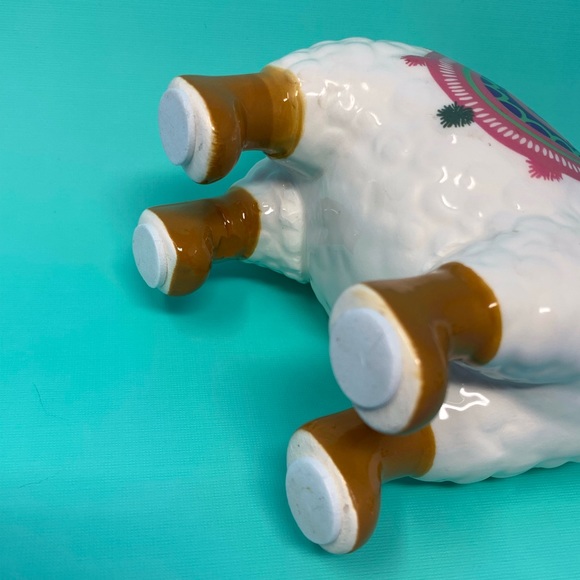 LAST ONE! Ceramic Llama Planter Flower Pot Mini - Picture 6 of 8